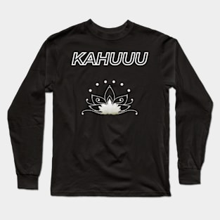 Kahuuu (White) Long Sleeve T-Shirt